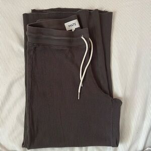 Mate Organic Thermal Wide Leg Pant in Charcoal